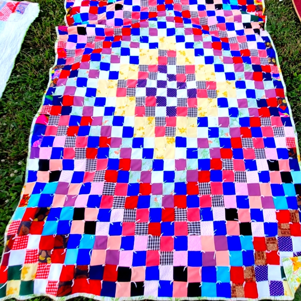 7ft x 5ft Handmade patchwork quilt